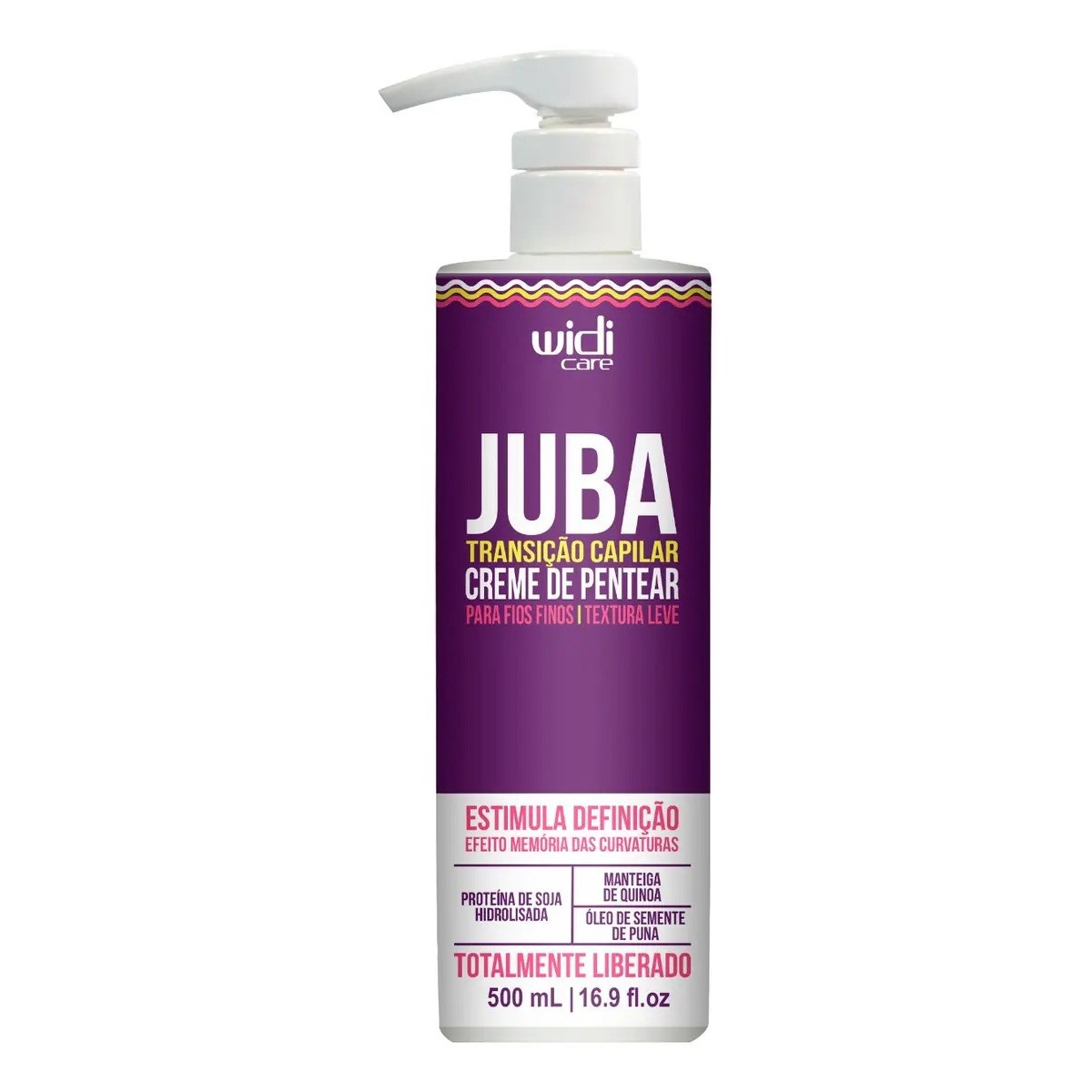 Widi Care Juba Transicao Capilar Creme Pentear Textura Leve 500ml Widi Único