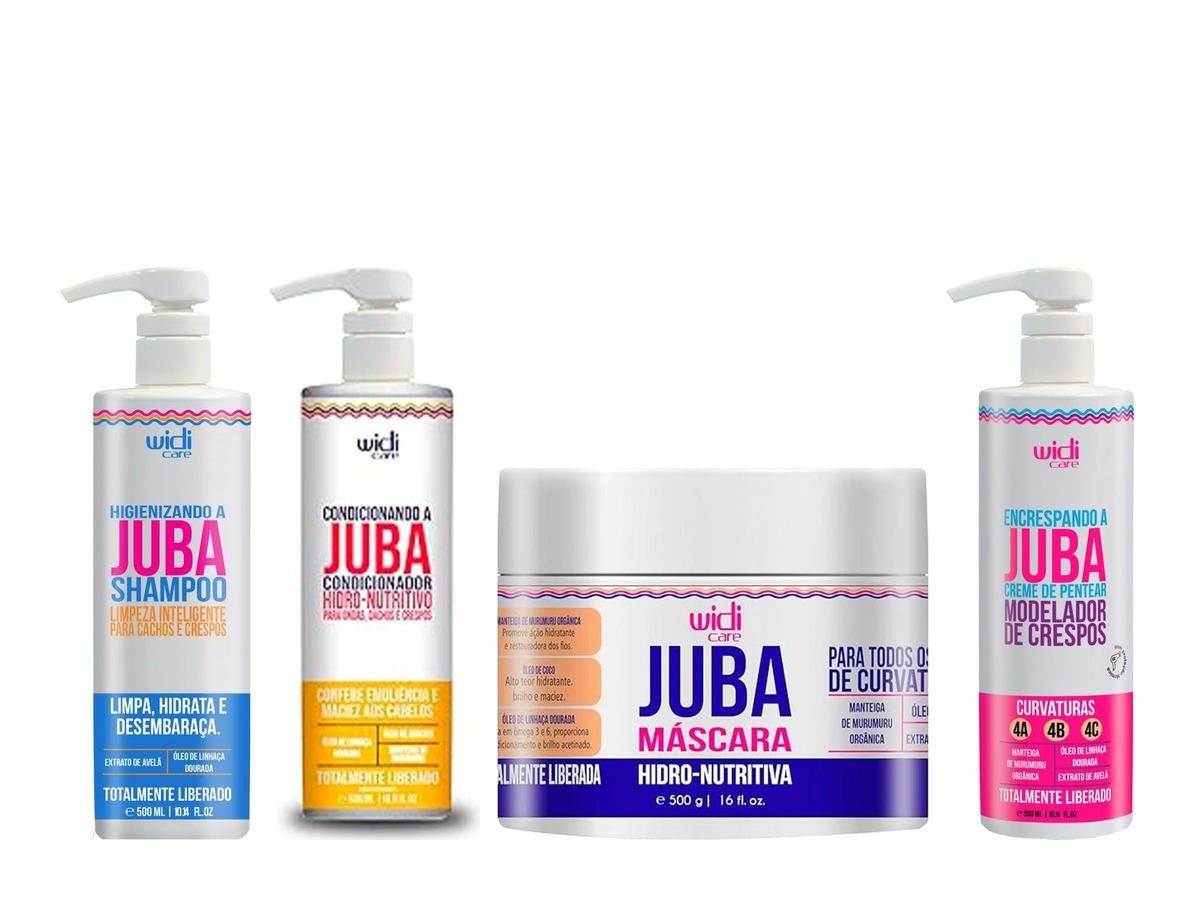 Widi Care Kit Widi Care Juba Crespos - Shampoo + Condicionador + Máscara 500g + Encrespando a Juba