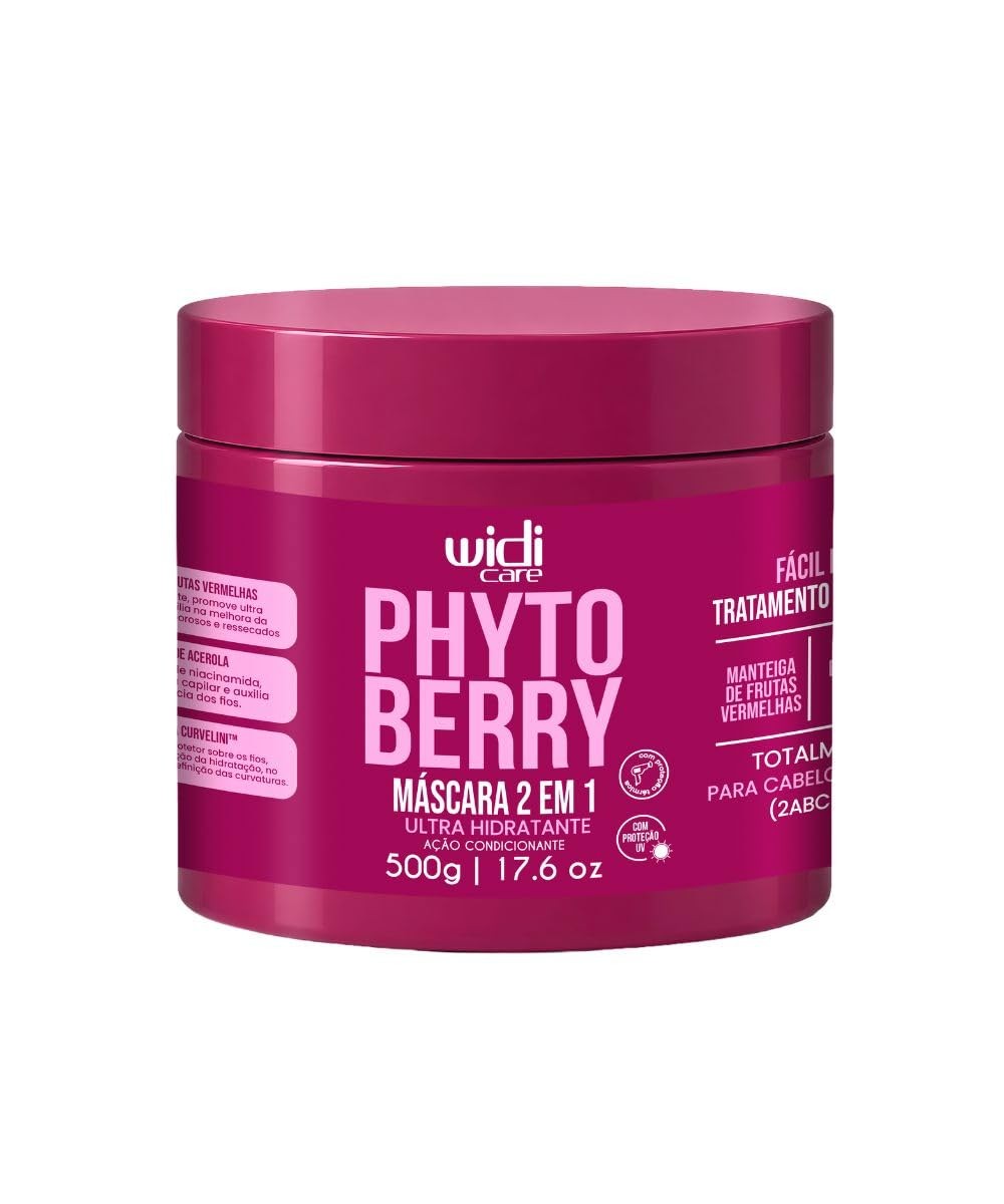 Widi Care Widi Care Phytoberry Máscara 2 em 1 Ultra Hidratante Ação Condicionante 500 G Único