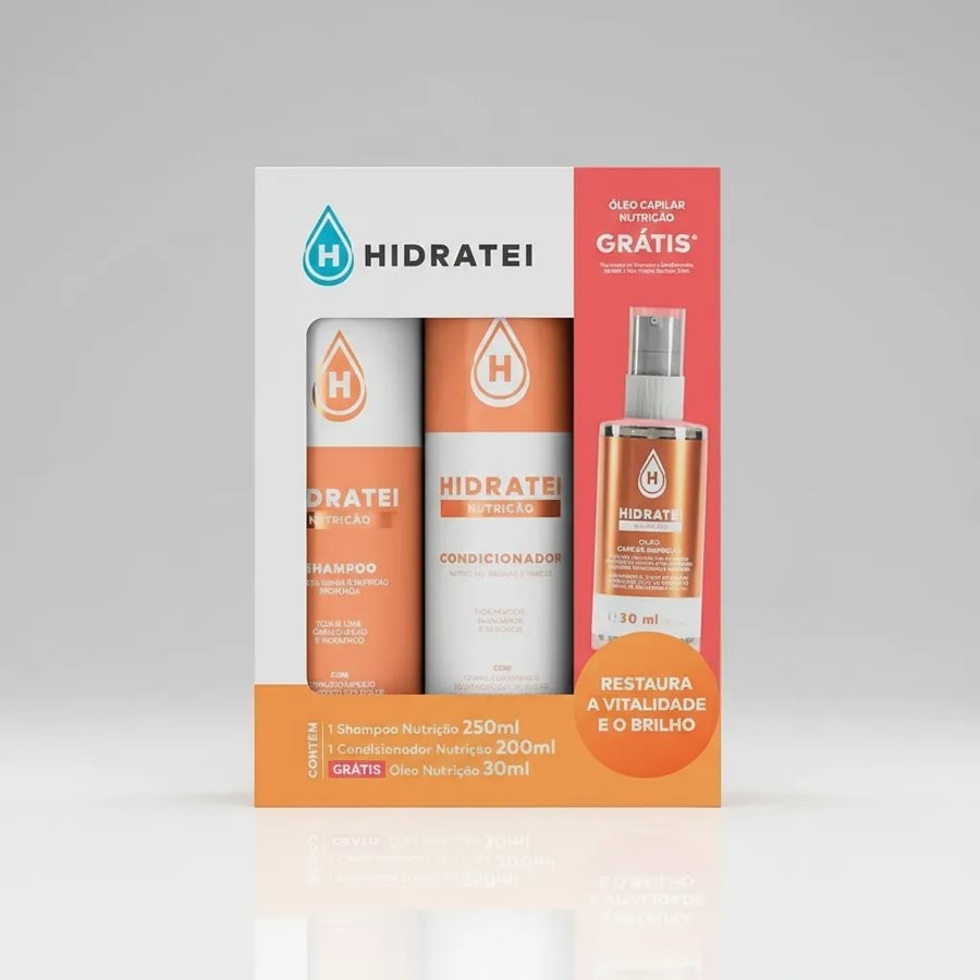 Hidratei Hidratei Promo Pack Nutrição (Shampoo + Condicionador + Óleo Capilar 30ML)