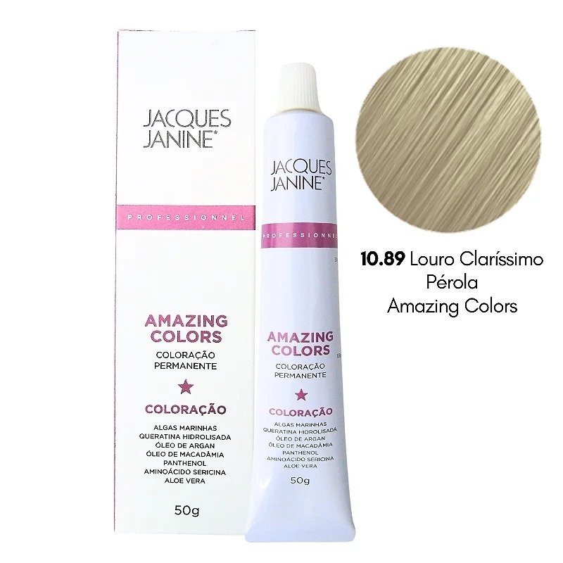 JACQUES JANINE JJ - Coloracao Amazing Colors 10.89 (Louro Clarissimo Perola)