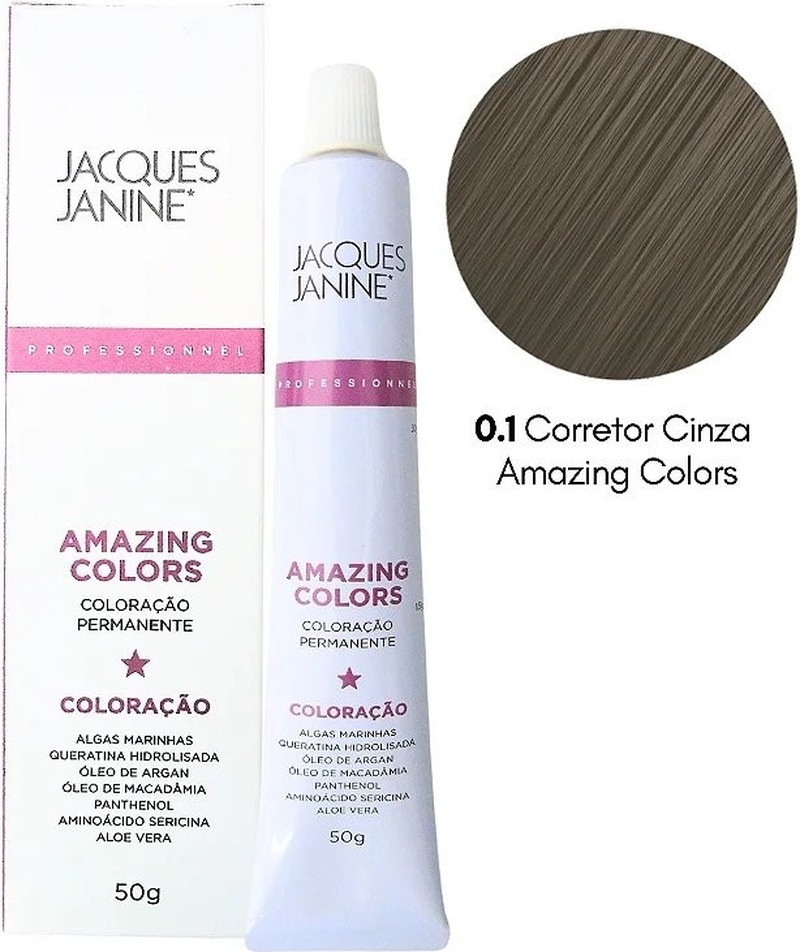 JACQUES JANINE JJ - Coloracao Amazing Colors 0.1 (Corretor Cinza)