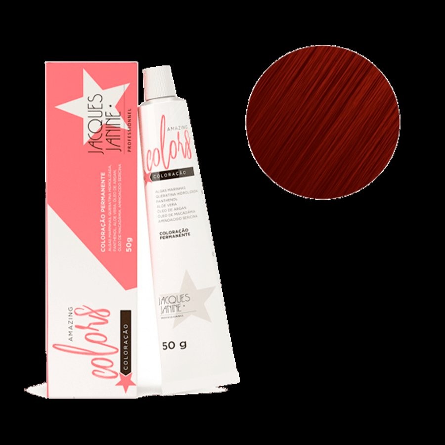 JACQUES JANINE JJ - Coloracao Amazing Colors 6.66 (Louro Escuro Vermelho Intenso)