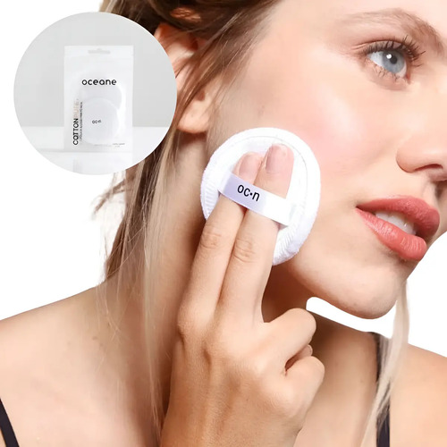 Oceane Esponja para Po Compacto - Unica - Cotton Puff 2 un Único