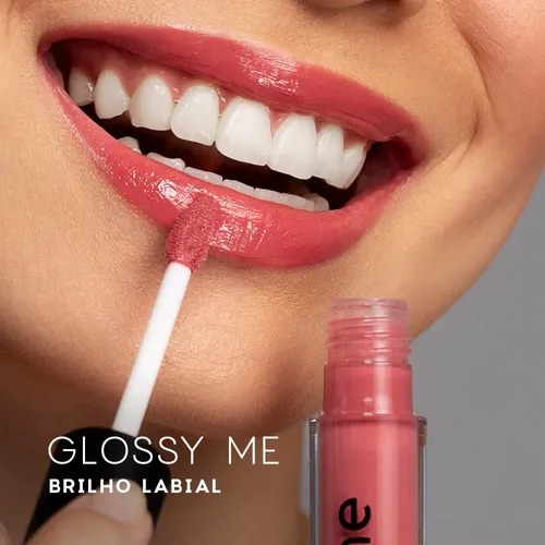 Oceane Glossy Me - Brilho Labial Rose - Rosa Único