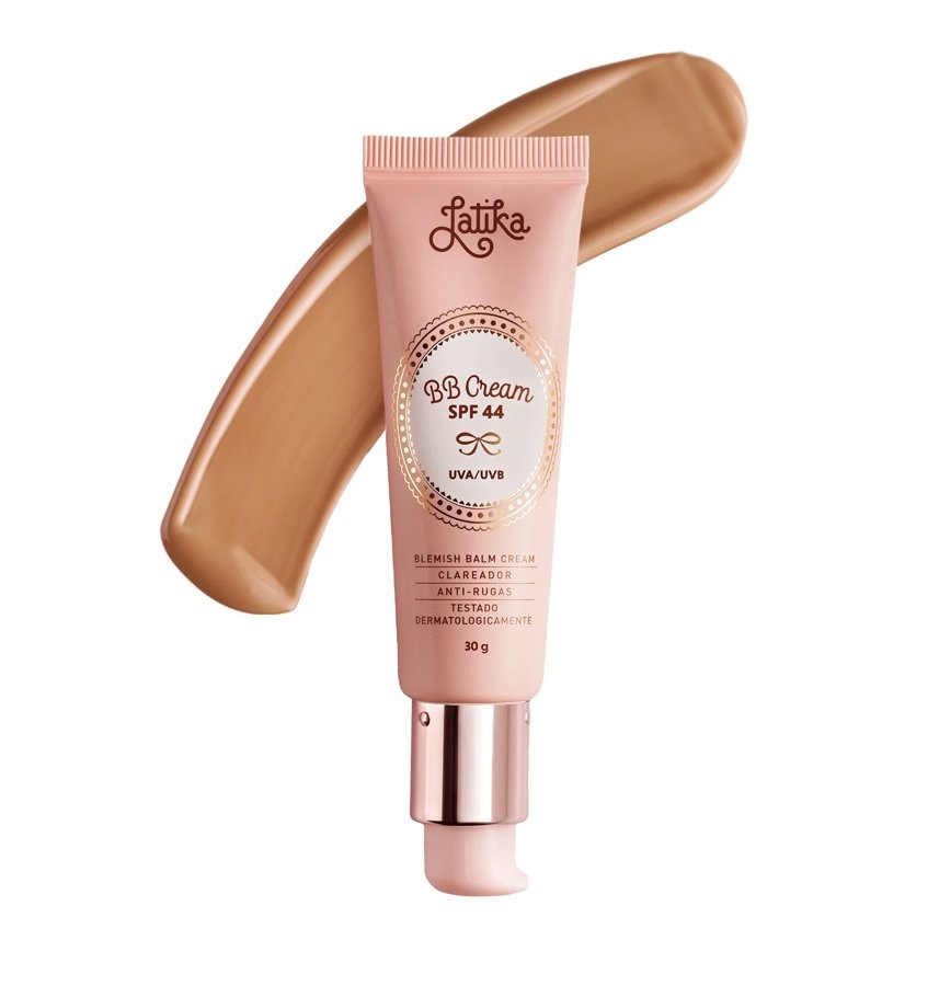 Latika BB Cream Latika FPS 44 Clareador Bege Escuro N25 - Bege Escuro Natural 30G