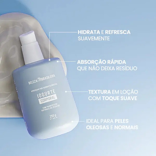 Beleza Brasileira BB IOGURTE CORPORAL HIDRATANTE 250ML - 7898752141262 Único