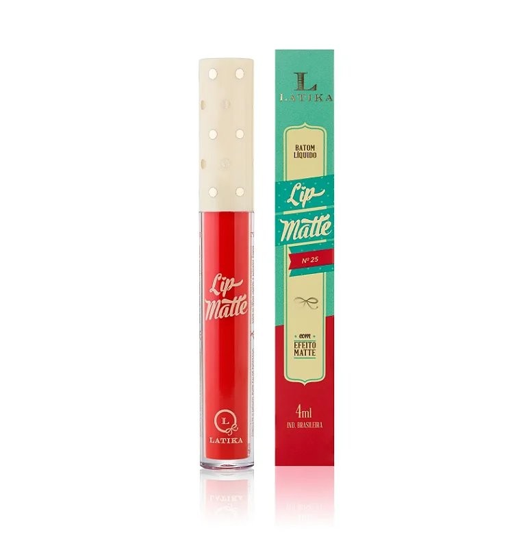 Latika Lip Matte Latika No. 25 - Vermelho Matte
