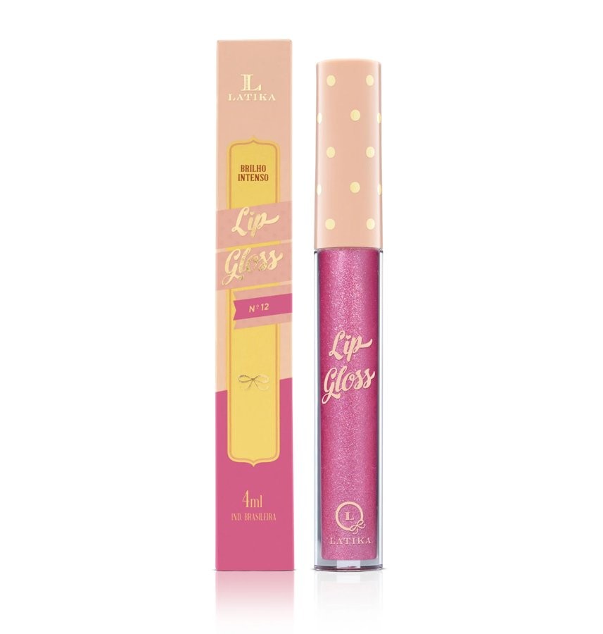 Latika Lip Gloss Latika No. 12 - Rosa Único