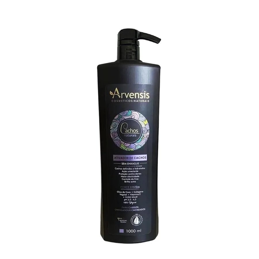 Arvensis Creme Ativador de Cachos (Ondulados e Cacheados) - 1000G