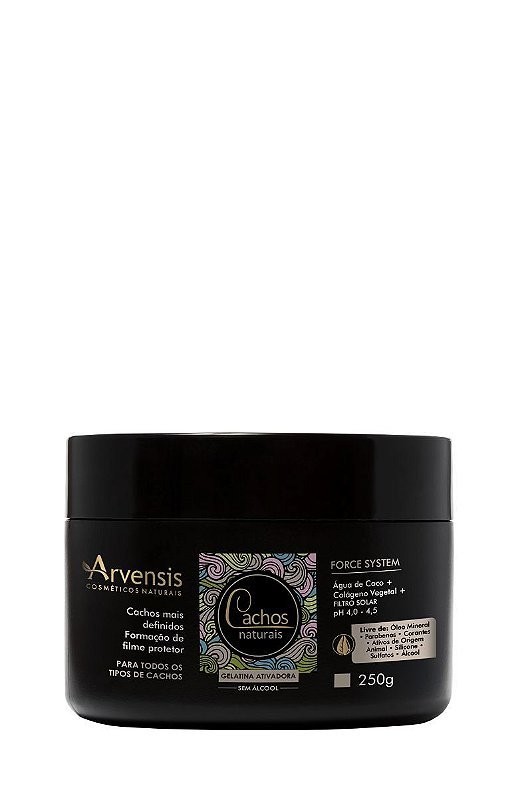 Arvensis Gelatina Ativadora Cachos Naturais - 250G