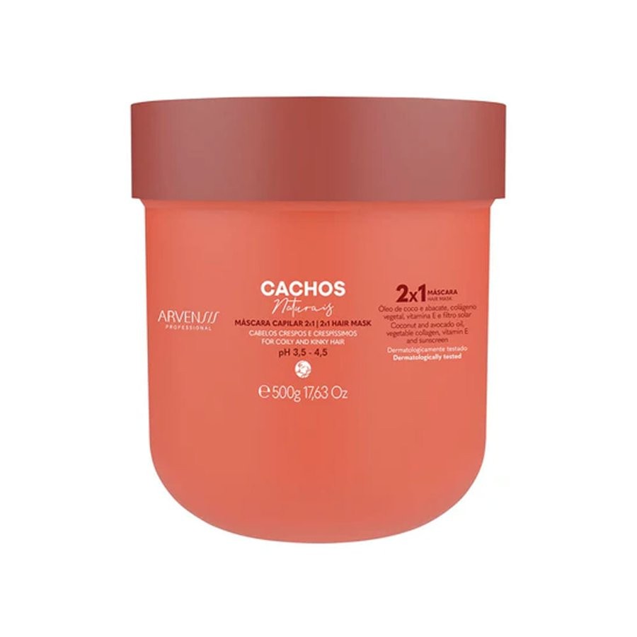 Arvensis Mascara 2 em 1 no Poo Cachos Naturais - 500G Único