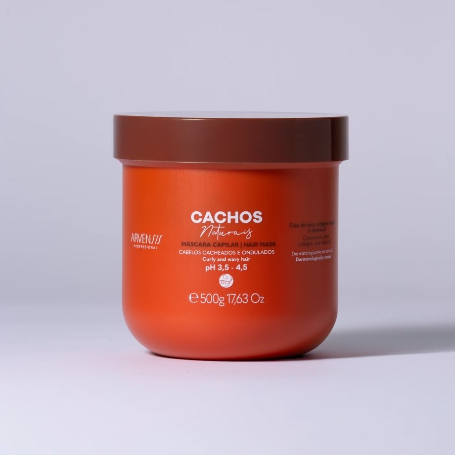 Arvensis Mascara Cachos Naturais - Ondulados e Cacheados 500G Único