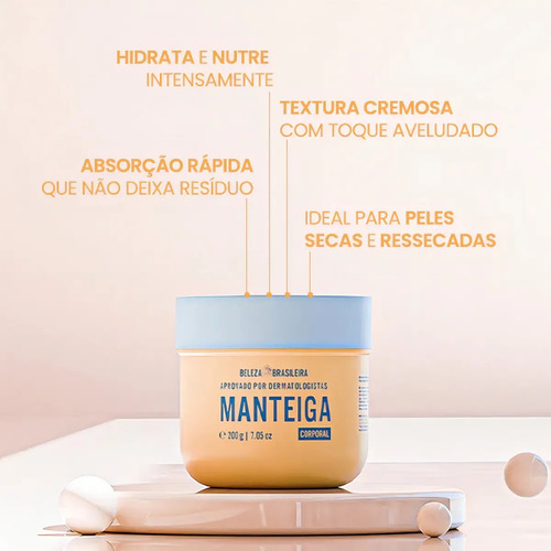 Beleza Brasileira BB Manteiga Corporal Hidratante 200G Único