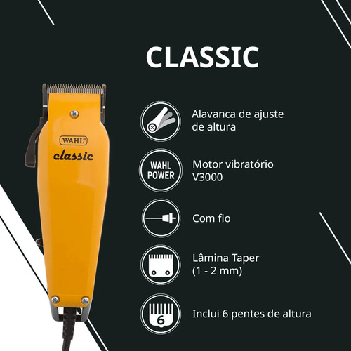 Wahl Wahl Máquina De Cortar Cabelo - Classic 127V #8 Único
