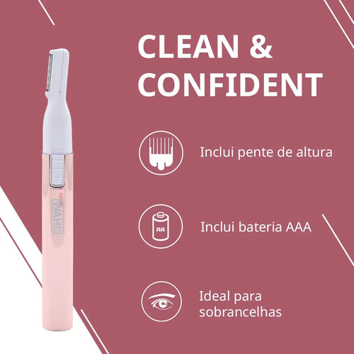 Wahl Wahl Aparador De Pelos - Clean & Confident Rose Único