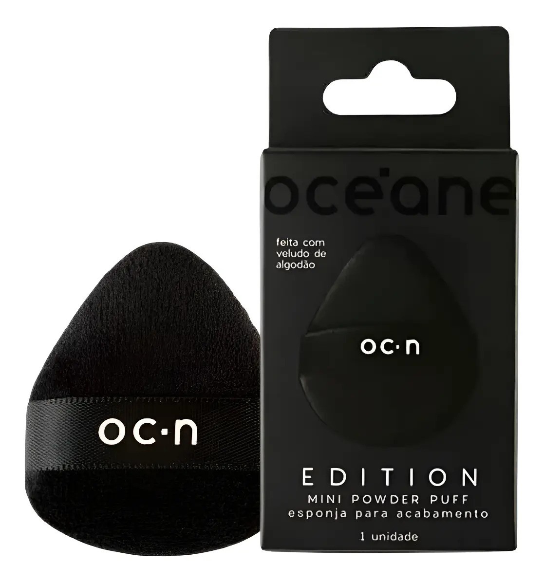 Oceane Mini Powder Puff - Esponja Para Acabamento - Preto