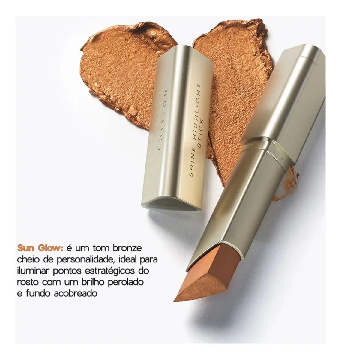 Oceane Shine Highlight Stick Edition - Iluminador Bastão - Sun Glow Único