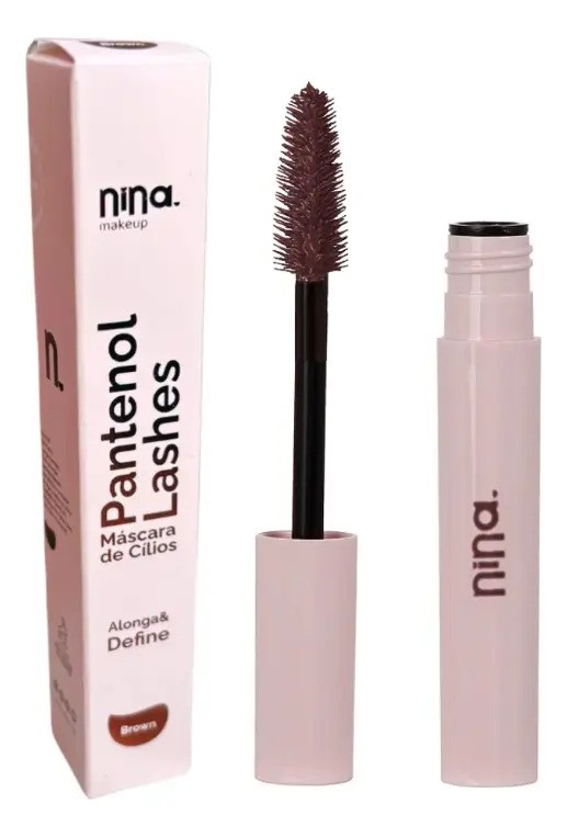 Nina Nina Máscara de Cílios Alonga e Define Brown (Marrom)