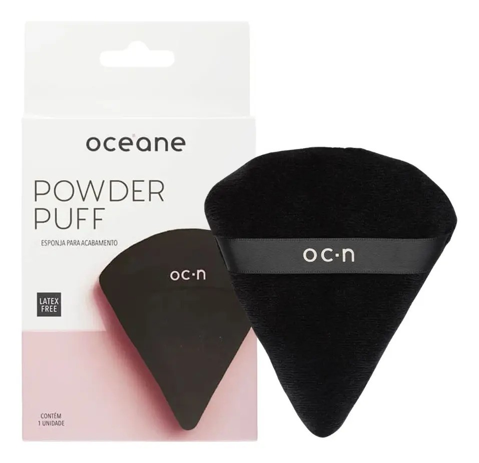 Oceane Powder Puff - Esponja Para Acabamento - Preto