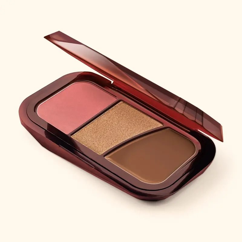 Byem BM-301-2 Trio de Blush, Iluminador e Contorno Burnt Sugar Único