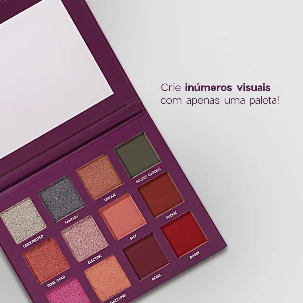 Oceane 12 Shades Purple - Paleta De Sombras - Unica