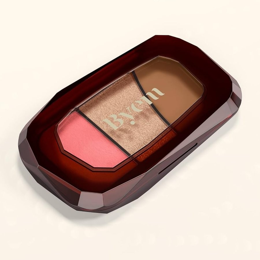 Byem BM-301-3 Trio de Blush, Iluminador e Contorno Cherry Wood Único