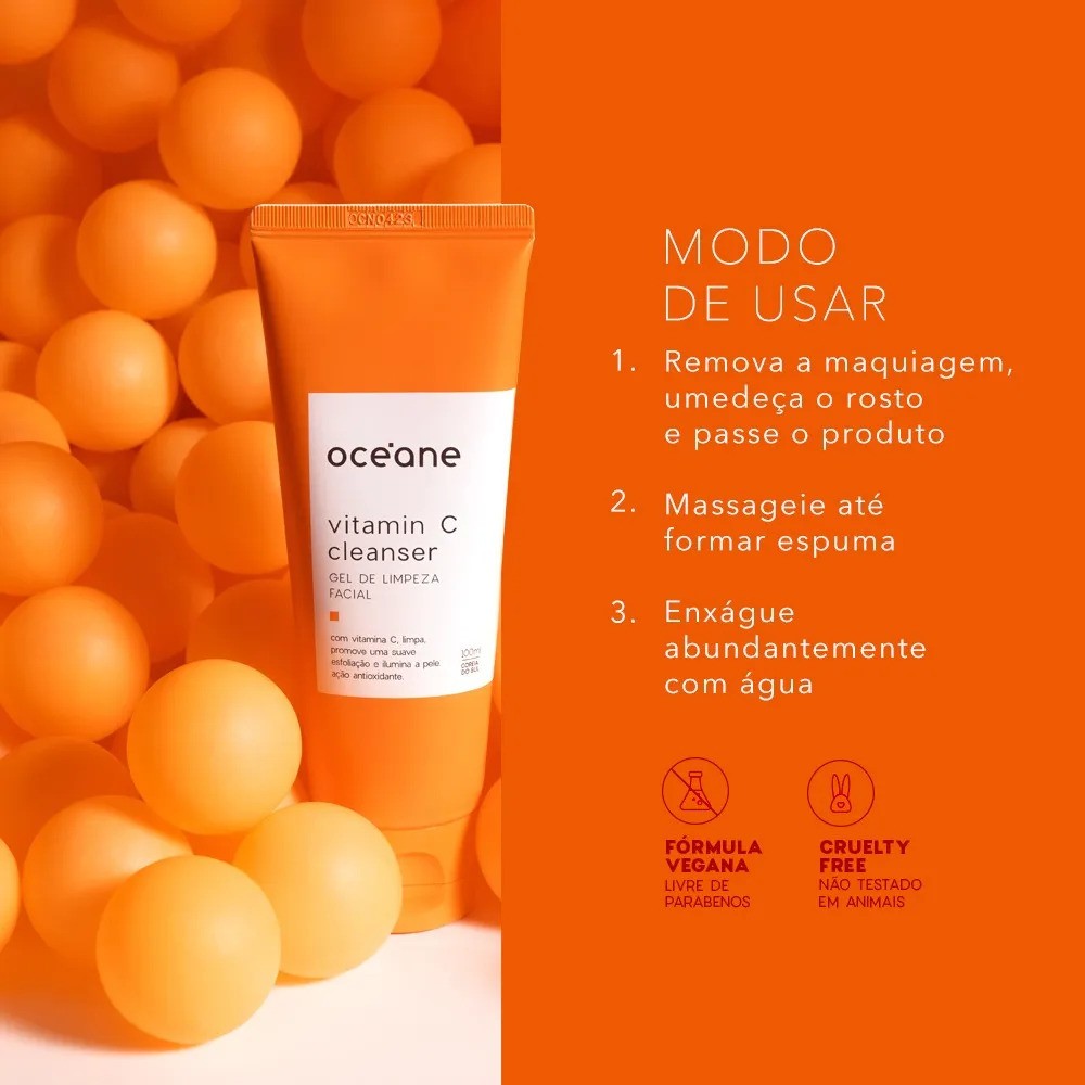 Oceane Vitamin C Cleanser - Gel de Limpeza Facial - Unica