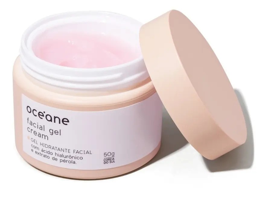 Oceane Gel Hidratante Facial com Extrato de Pérola - Facial Gel Cream 50G