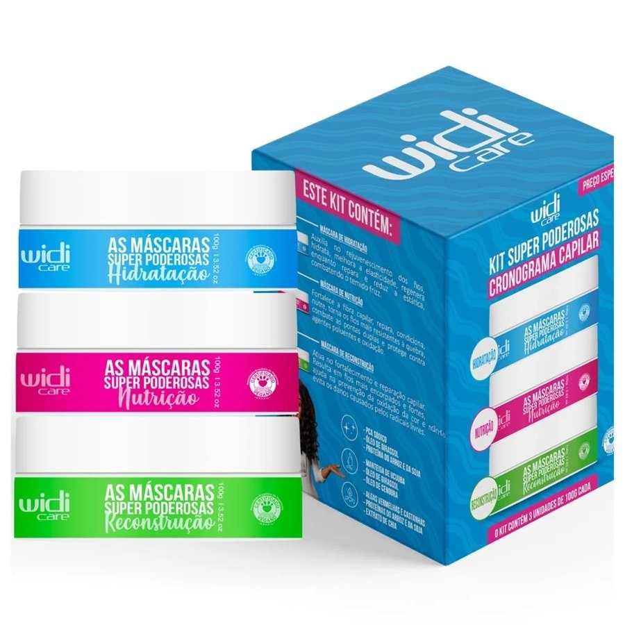 Widi Care Kit Super Poderosas Cronograma Capilar - WD - 300 g