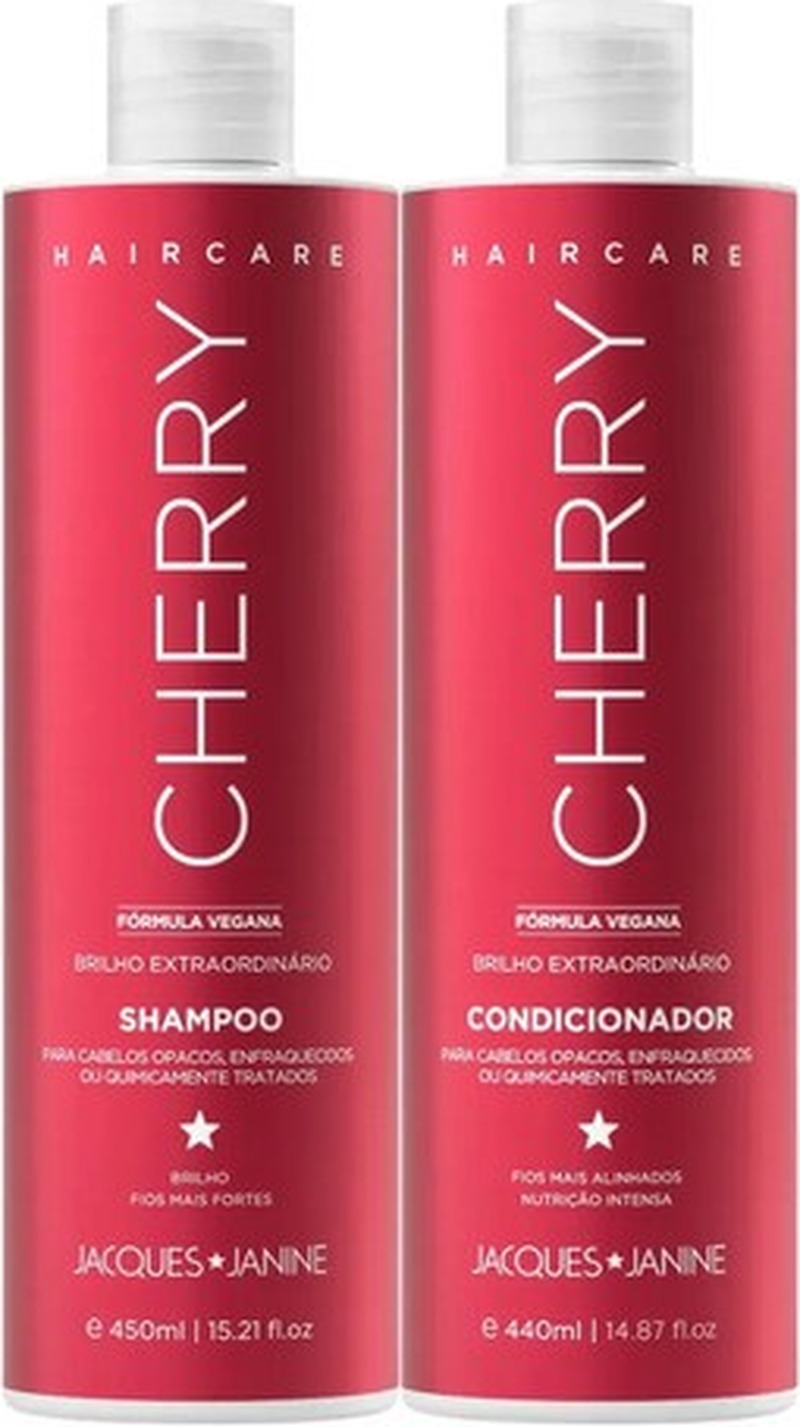 JACQUES JANINE Jj - Kit Haircare Cherry Sh 450Ml + Cond 440Ml Único