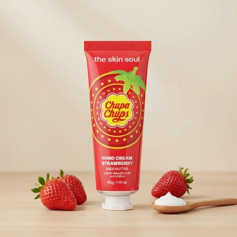 JACQUES JANINE Jj - Tss - Creme Desodorante Para Maos Strawberry Chupa Chups 40G Único