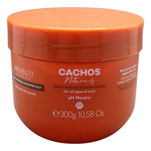 Arvensis Gelatina Ativadora Cachos Naturais - Fixação Forte - 300G