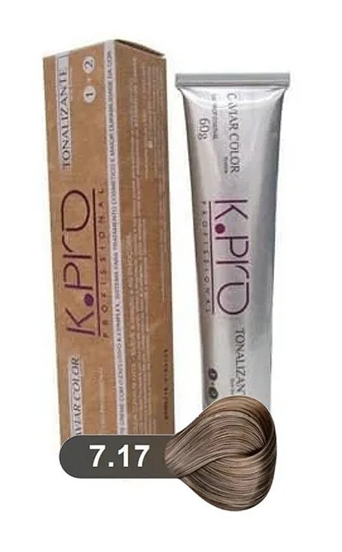 K.Pro K.PRO 7.17 Tonalizante Louro Medio Fume Marrom 60G