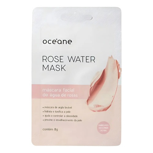 Oceane Rose Water Mask - Mascara Facial Agua de Rosas Único