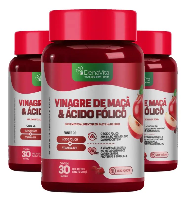 Denavita Gummy Vinagre de Maçã 30 Gomas Denavita Único